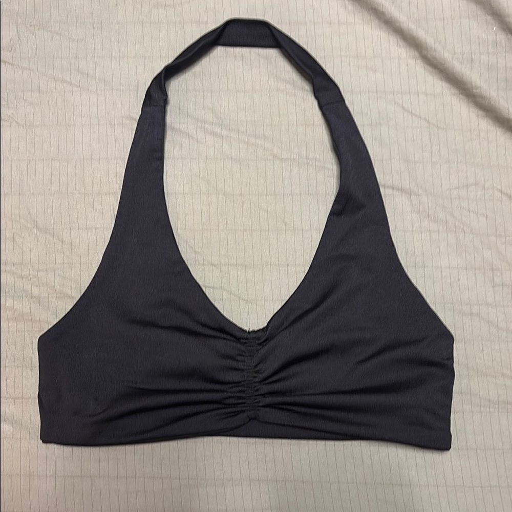 Black Halter Bikini Top